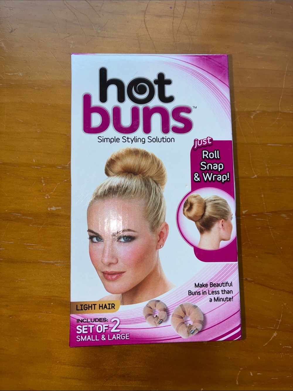 Hot Buns Light Hair Styling Set - 2-Pack Small & Large
